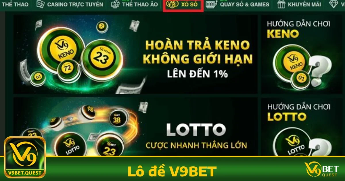 Điểm đặc biệt khi chơi Lô đề V9BET
