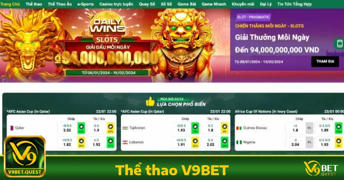 Tại sao nên chọn Thể thao V9BET?