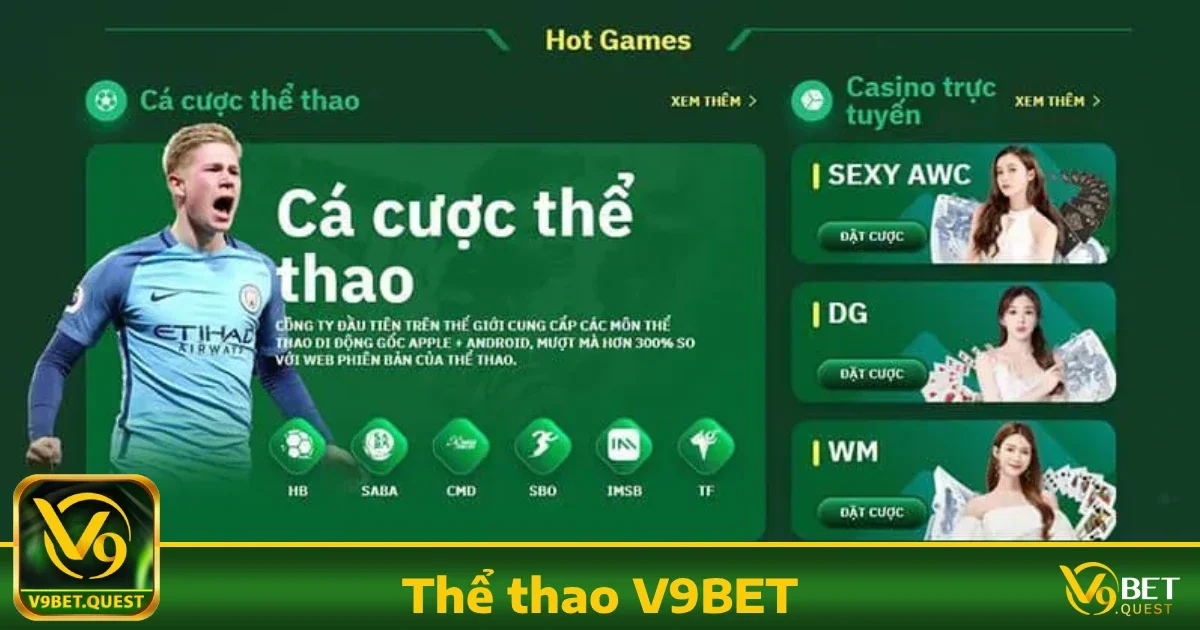 Các môn thể thao nổi bật tại V9BET