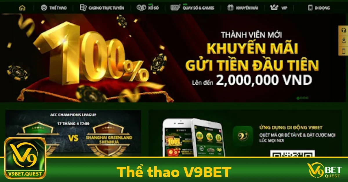 Ưu đãi hấp dẫn khi tham gia Thể thao V9BET