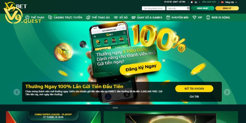 Game show cá cược V9BET - Chơi vui trúng tiền tỷ 1 Sảnh game show trực tuyến thế hệ mới ghi nhận lượng truy cập vượt trội