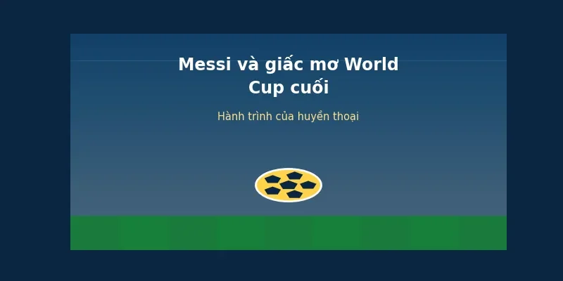Messi và giấc mơ World Cup cuối cùng